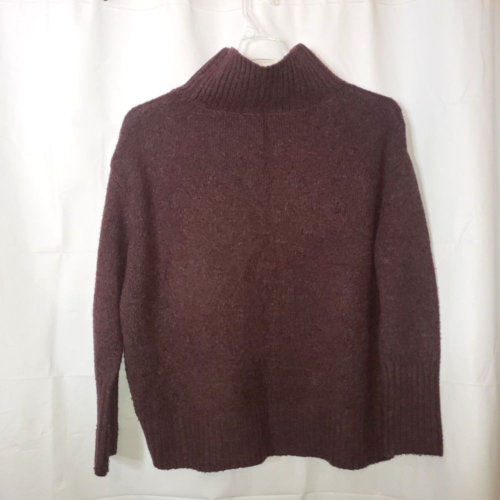 CYNTHIA ROWLEY Brown Turtleneck Wool Blend Sweater Womens Size Large - Picture 2 of 5